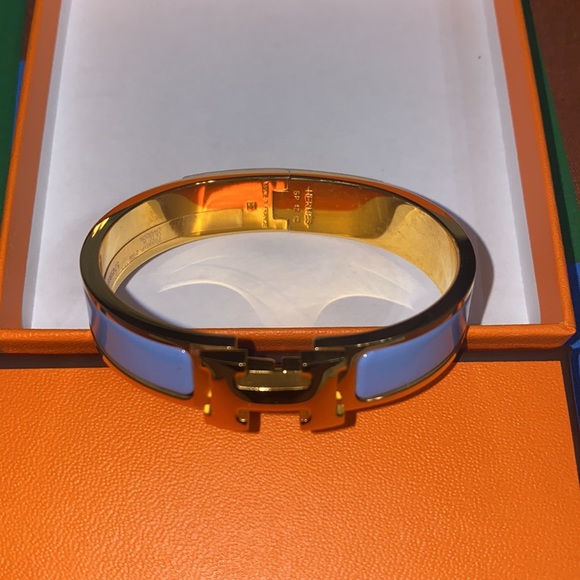 RARE HERMÈS CLIC H BRACELET - Picture 15 of 17
